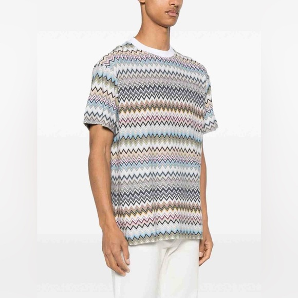 MISSONI Zigzag Pattern Cotton T-Shirt
